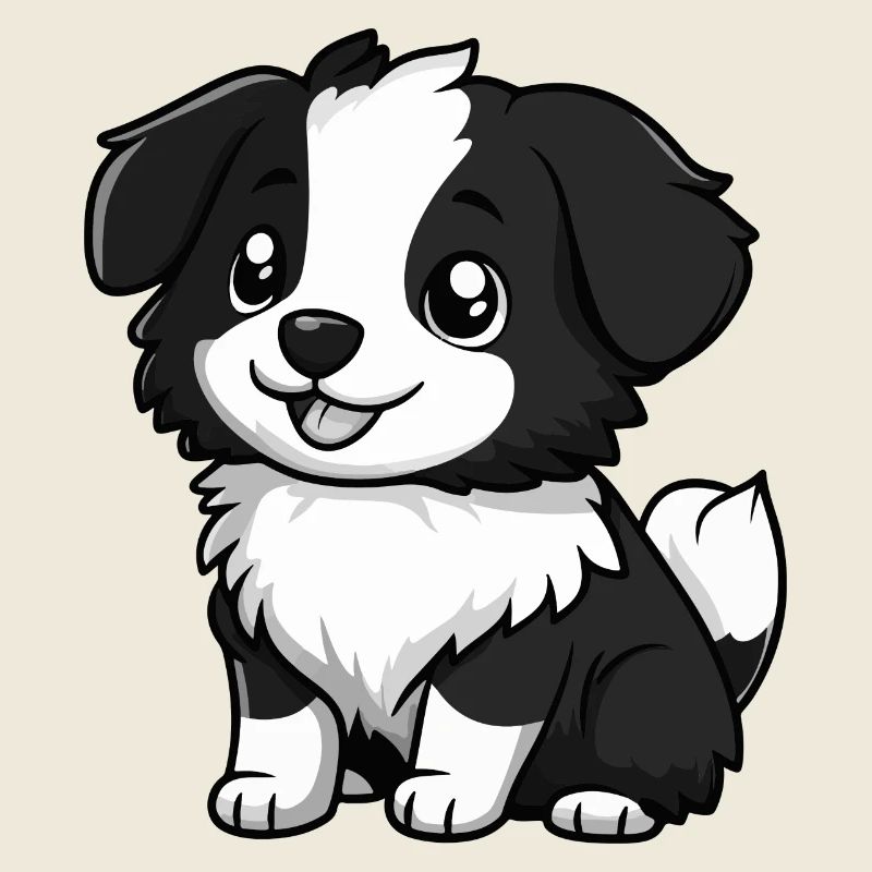 Border Collie Chien Comique Bébé