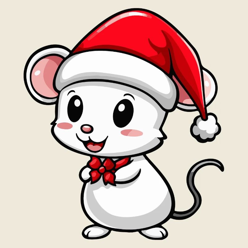 Souris Noël Mignon