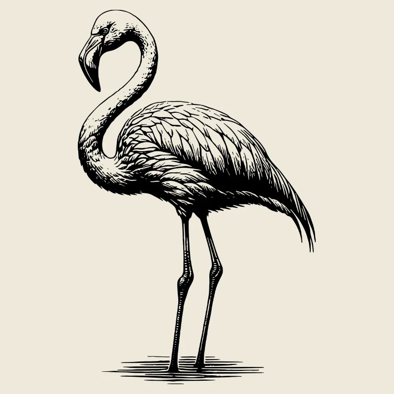 Knuffiger Flamingo