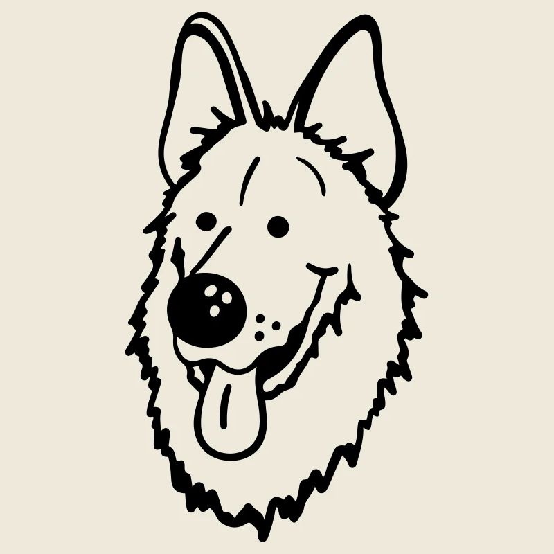 Lustiger Deutscher Schäferhund