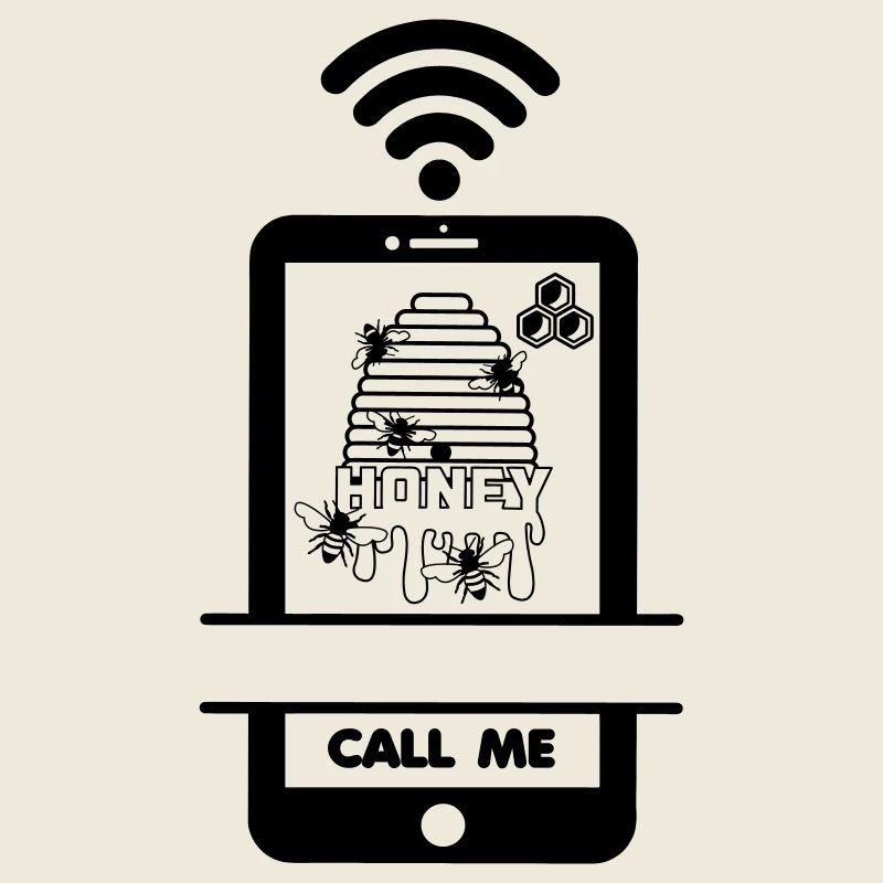 Rufen Sie mich an Imker leckerer Honig