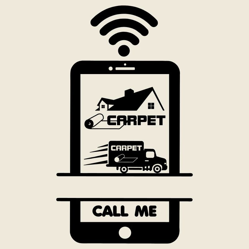 Rufen Sie mich an Telefon Teppichleger