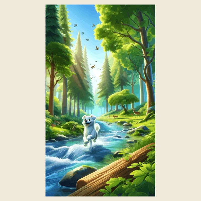 Cheerful forest walk Gross