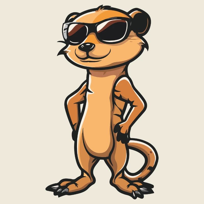 Erdmännchen Comic Cool