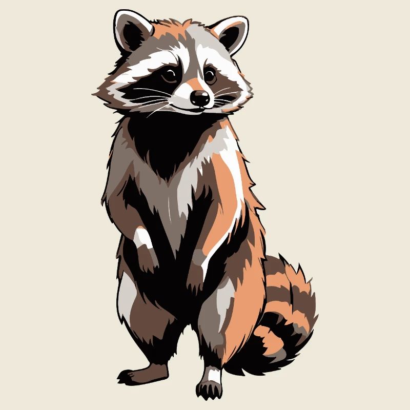 Waschbär - Cute Animal Sticker