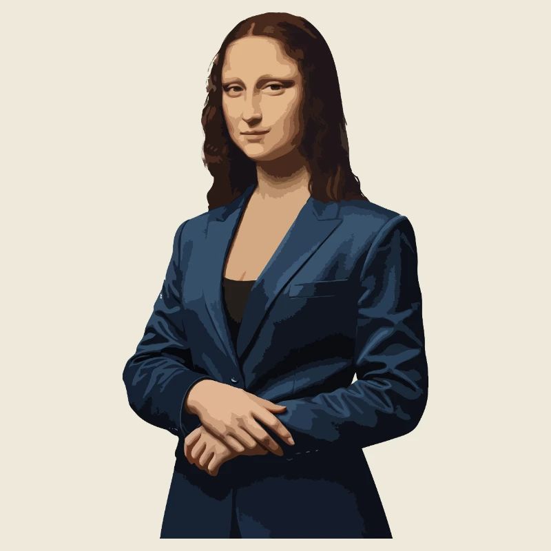 Mona Lisa Geschäftsfrau