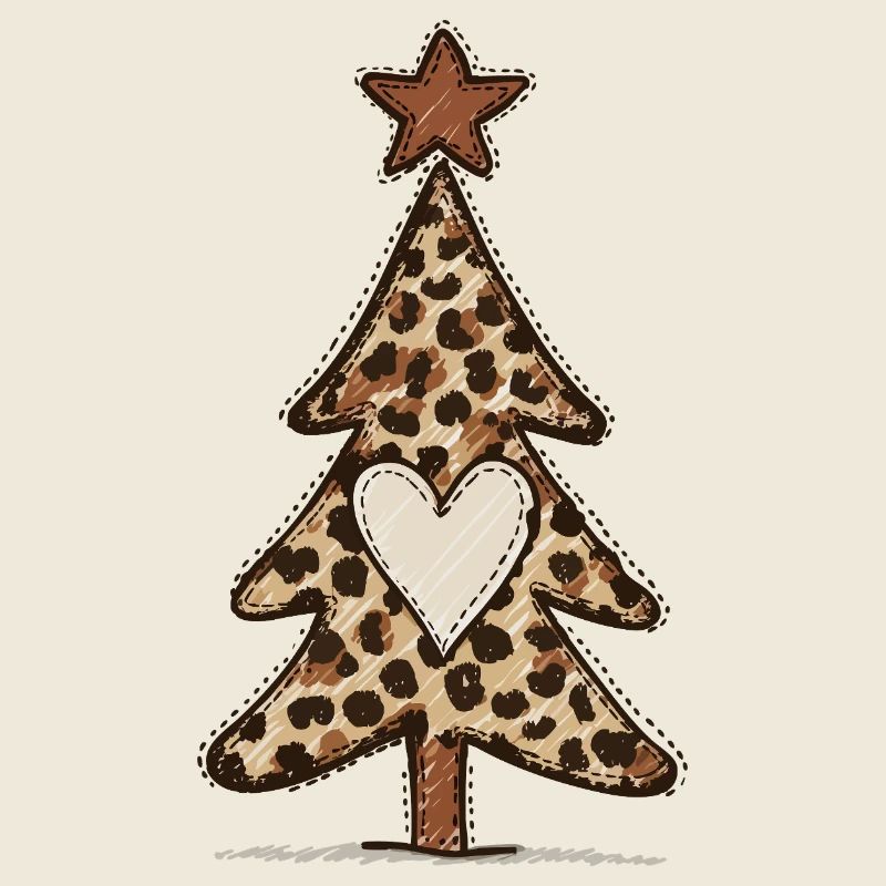 Leoprint Weihnachtsbaum - Leomuster