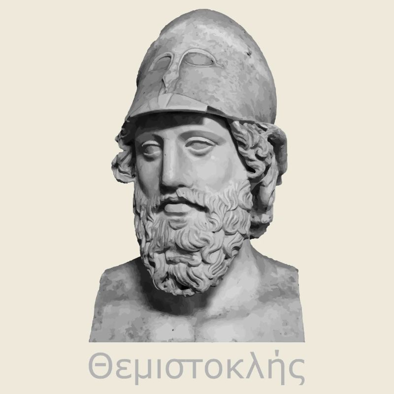 Portrait de Thémistocle – Art de bustes grecs antiques