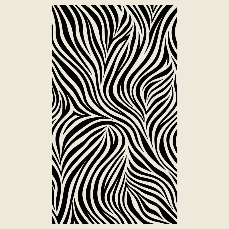 Rayures zébrées Motif zébré Rayures Noir Blanc