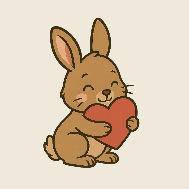 Cuddly Bunny Heart