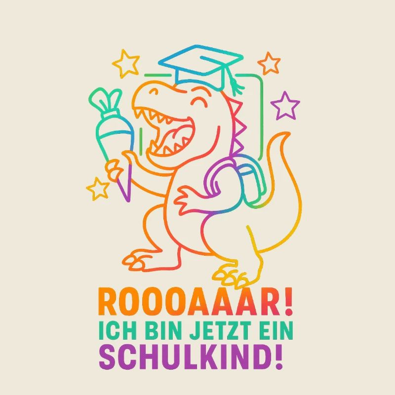 Dino Einschulung | Rooaaar! Ich bin ein Schulkind