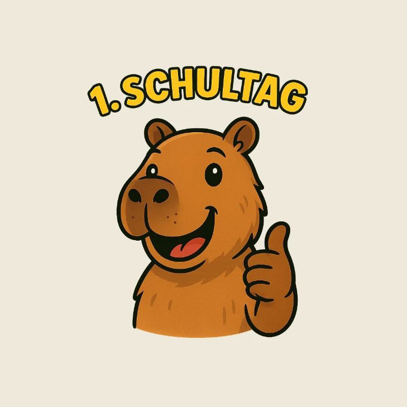 Capybara 1. Schultag | Einschulung Kinder Design