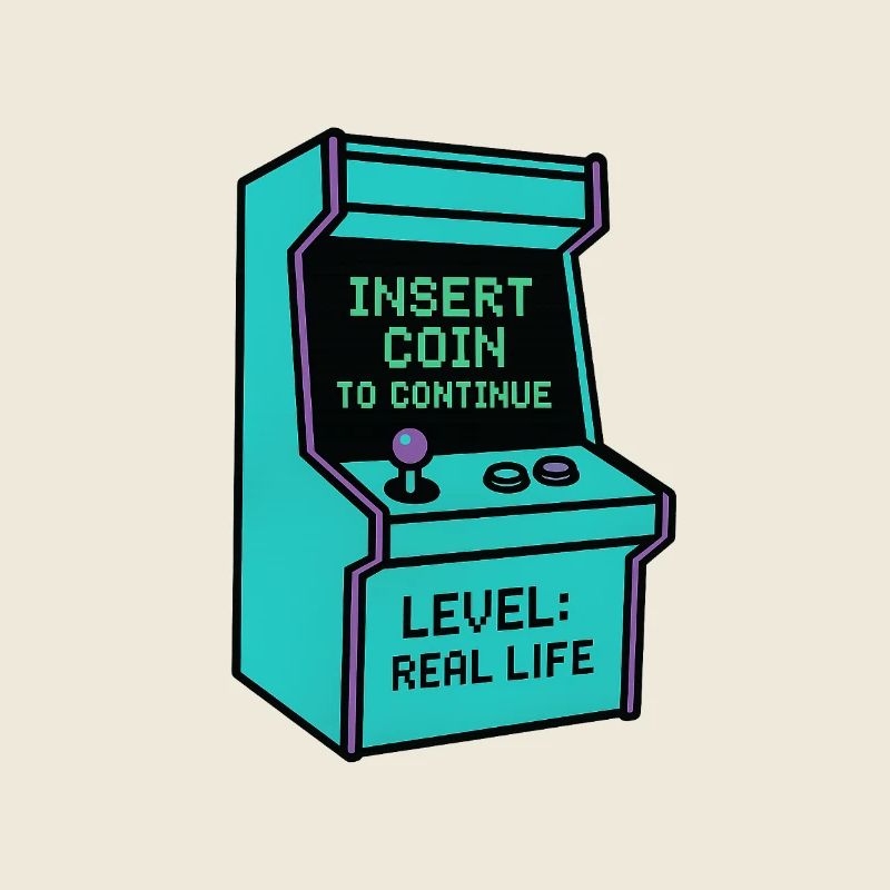 Retro Gaming Arcade Artwork