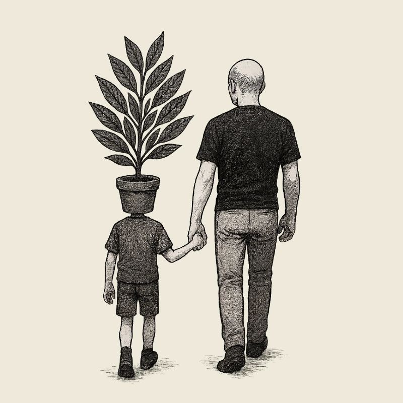 Distinction Parentale avec Pot de Fleurs