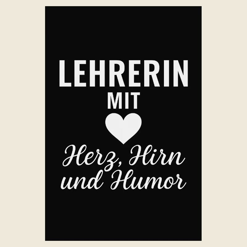 Teacher with Heart, Brain & Humor – Gift Idea