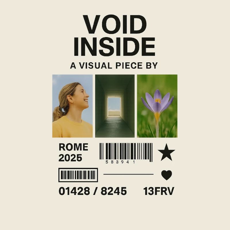 Inner Void: Collage Light Flower