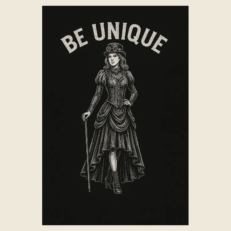 Dame steampunk avec poulet de plomb