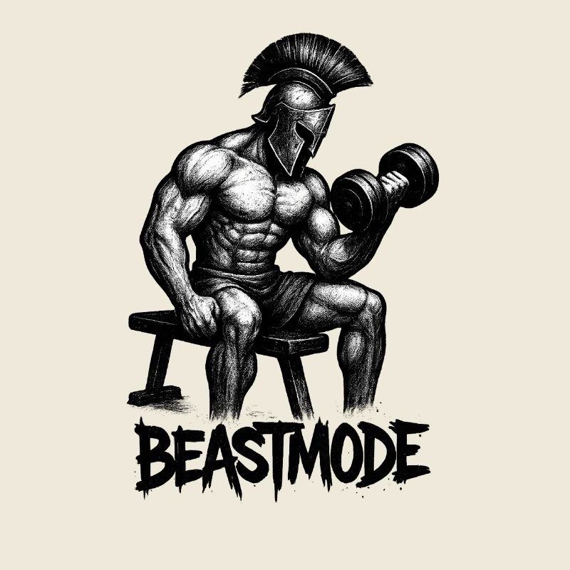 Starker Gladiator im Schatten