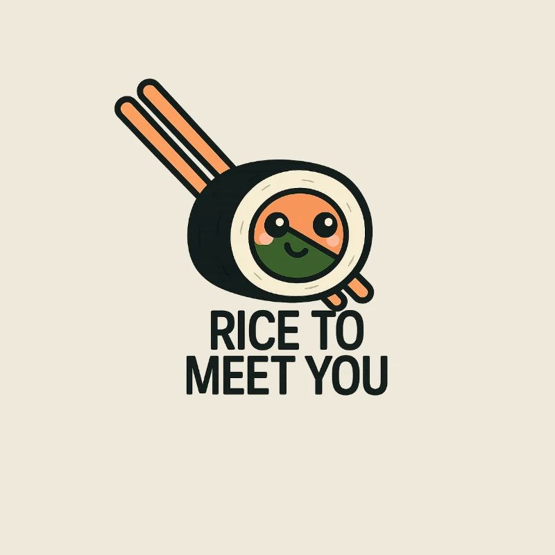Sushi-Design mit lustigem Wortwitz