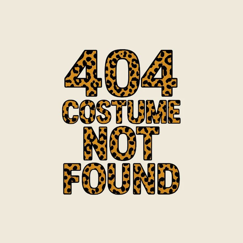 404 Costume Not Found - Chemise Nerd à imprimé léopard