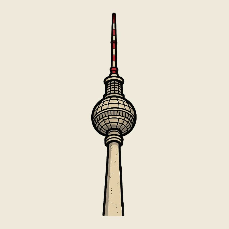 Illustration de la tour de télévision de Berlin