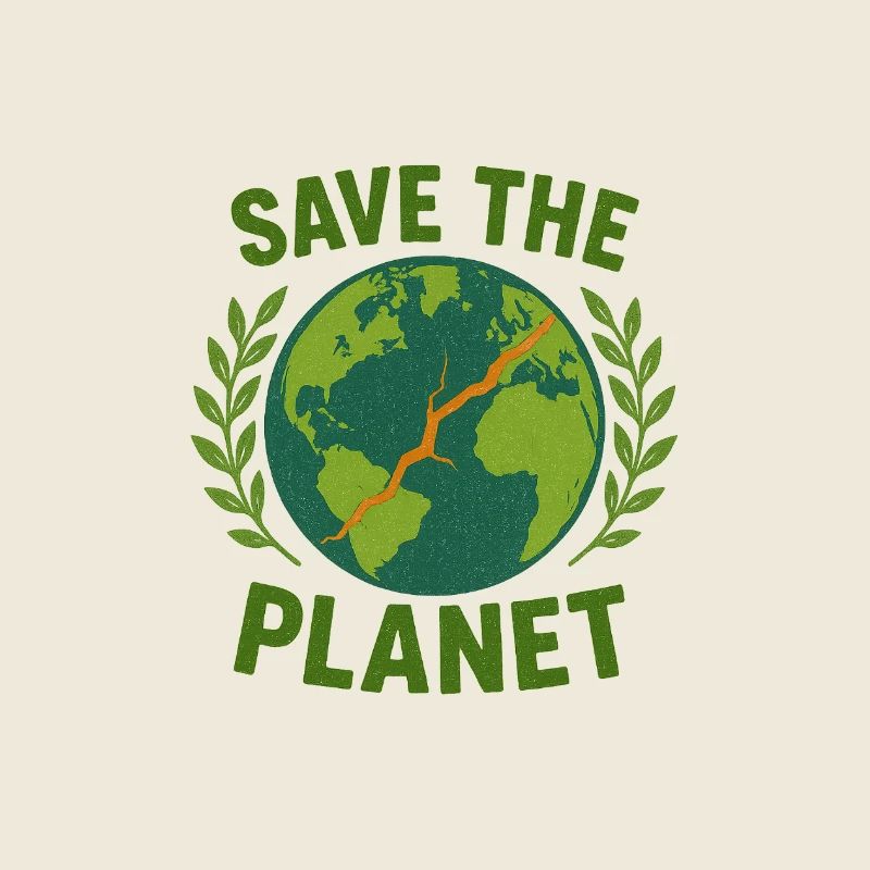 Conservation de la Terre Sauvez la planète Tee