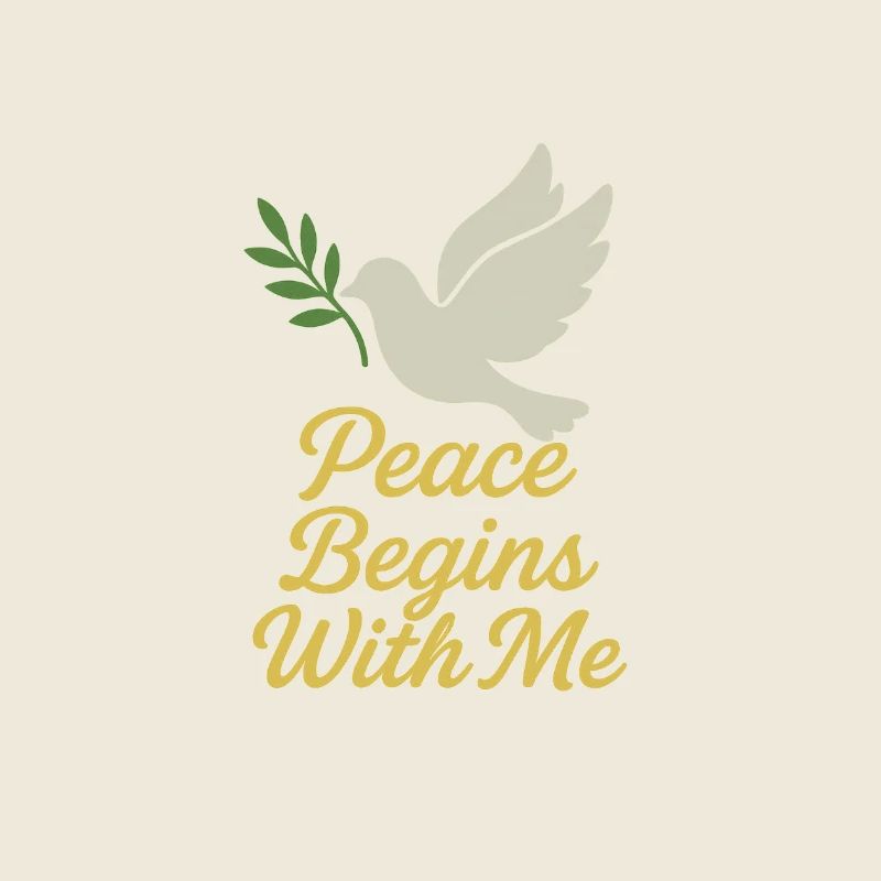 Frieden beginnt mit mir Inspirierendes Design