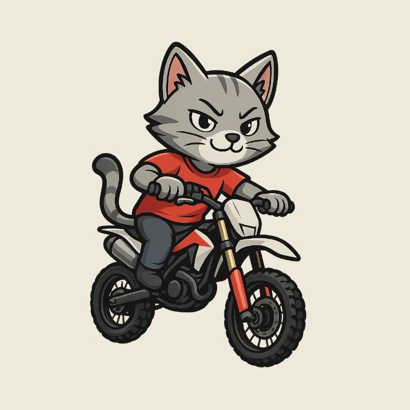 Motocross Cat