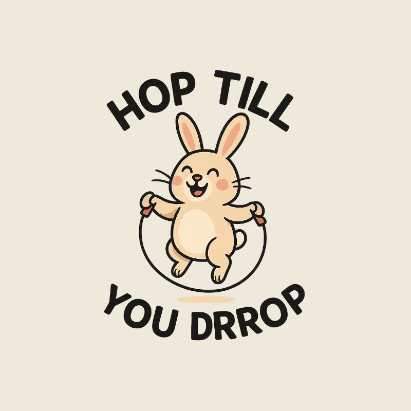 Conception de saut de lapin joyeux