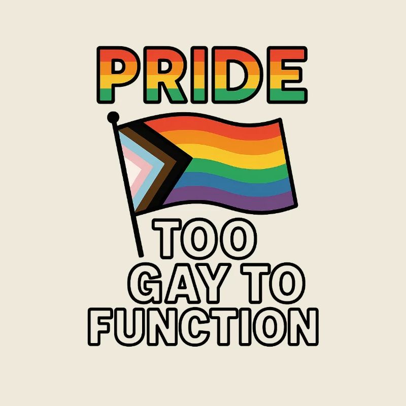 Conception colorée du drapeau de la fierté avec humour