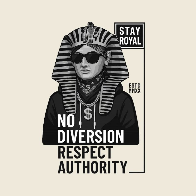 Rebellious Pharaoh Street Style Print