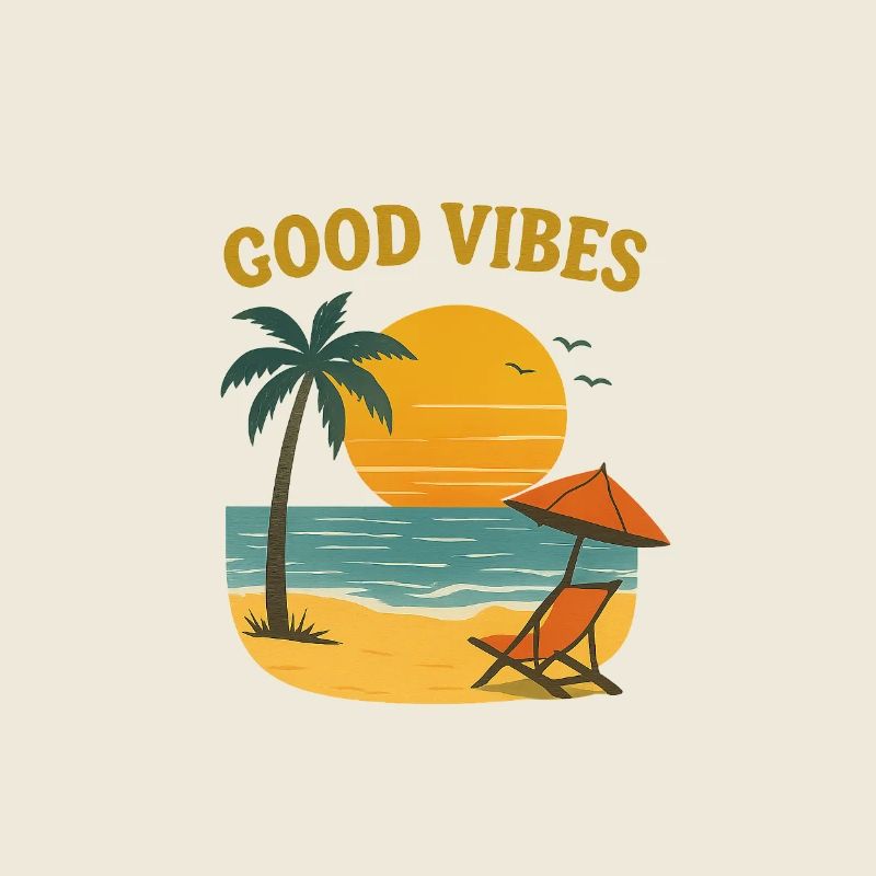 Motif de plage de coucher de soleil