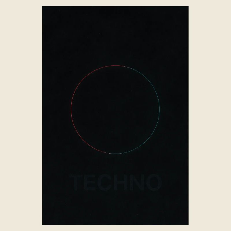 Techno in neon light
