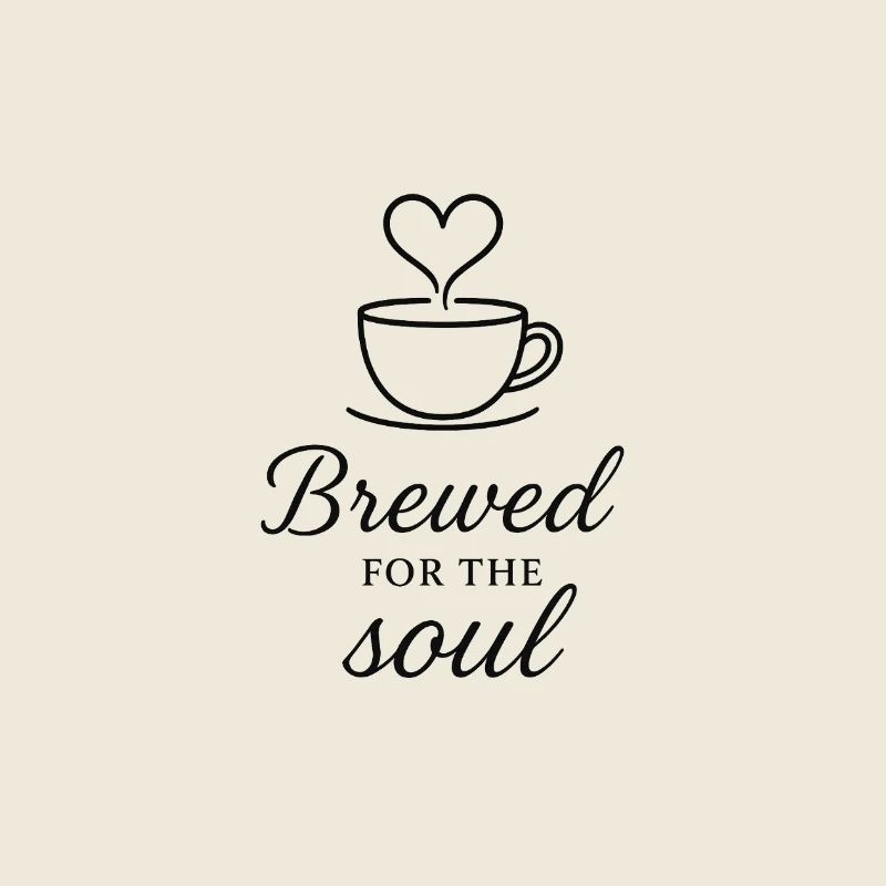 Brewed for the Soul Coffee Illustration