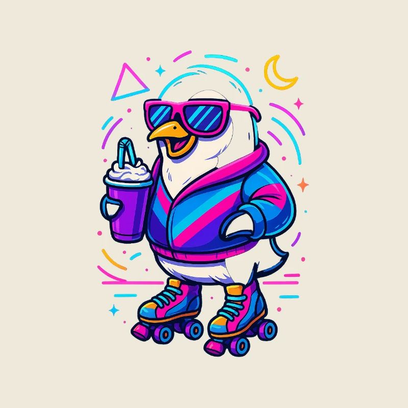 Pingouin à roulettes