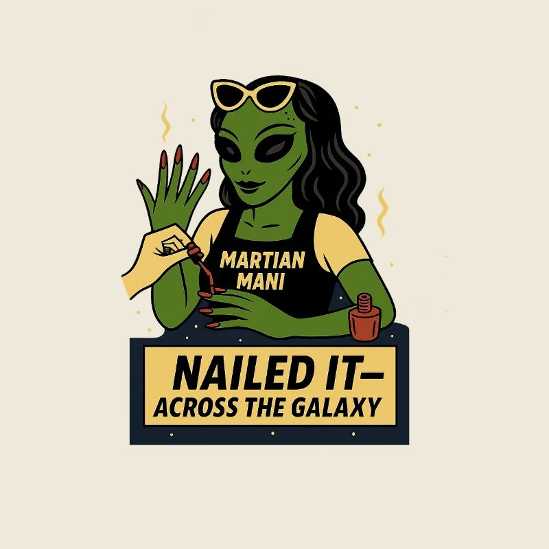 T-shirt de manucure Alien – Nailed It