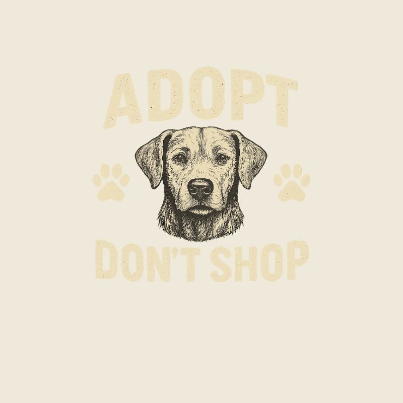 Hund Adoption Motiv Design