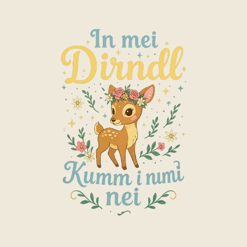 Dans mon Dirndl, je ne connais pas Funny Deer Shirt