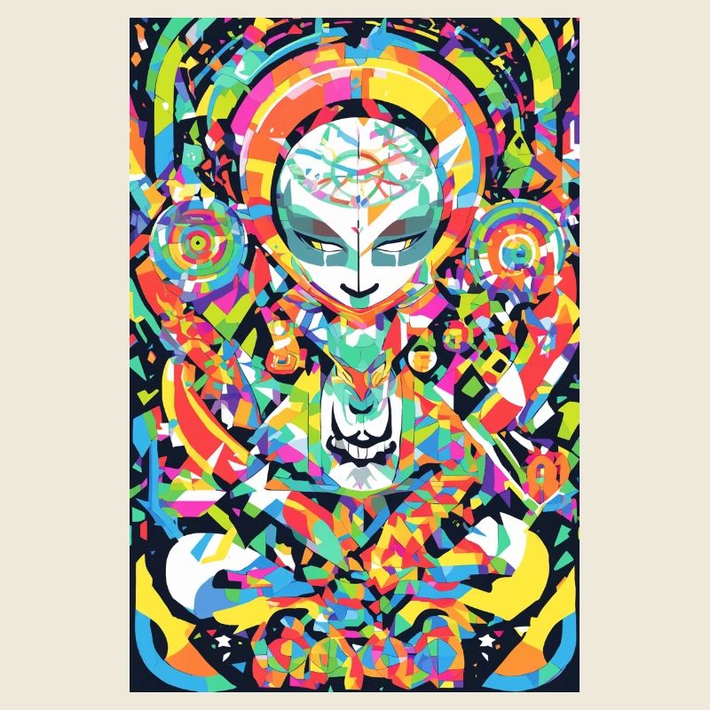 Psychedelisches Chakra & Katzenkunst