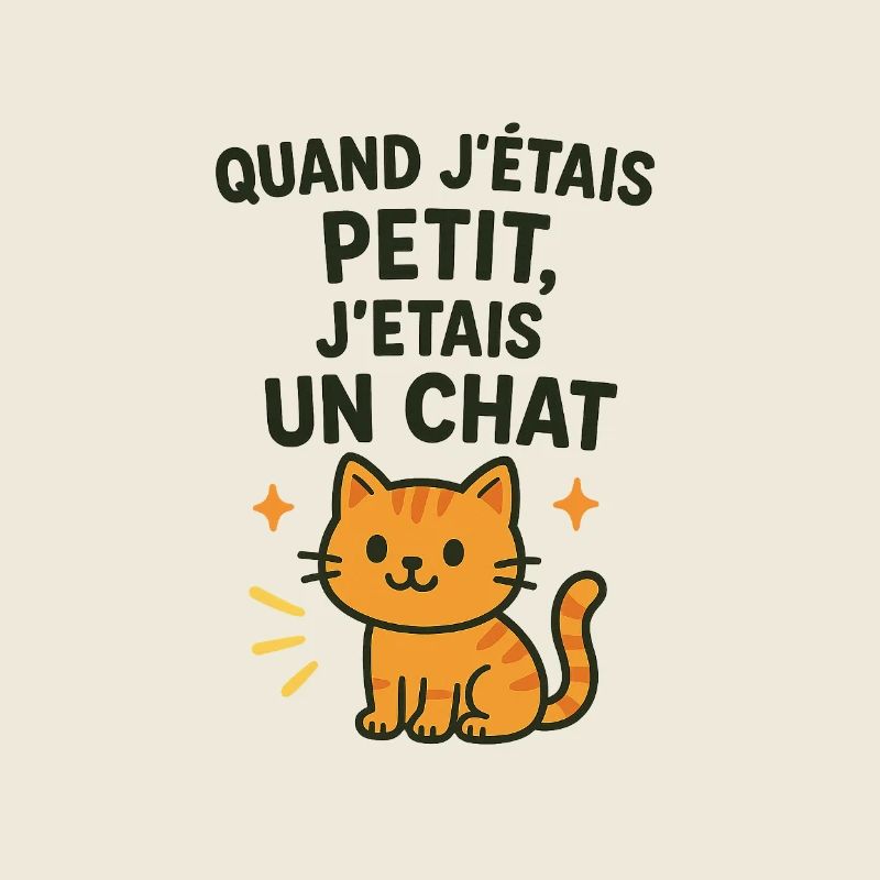 Chat mignon chaton quand j'étais petit