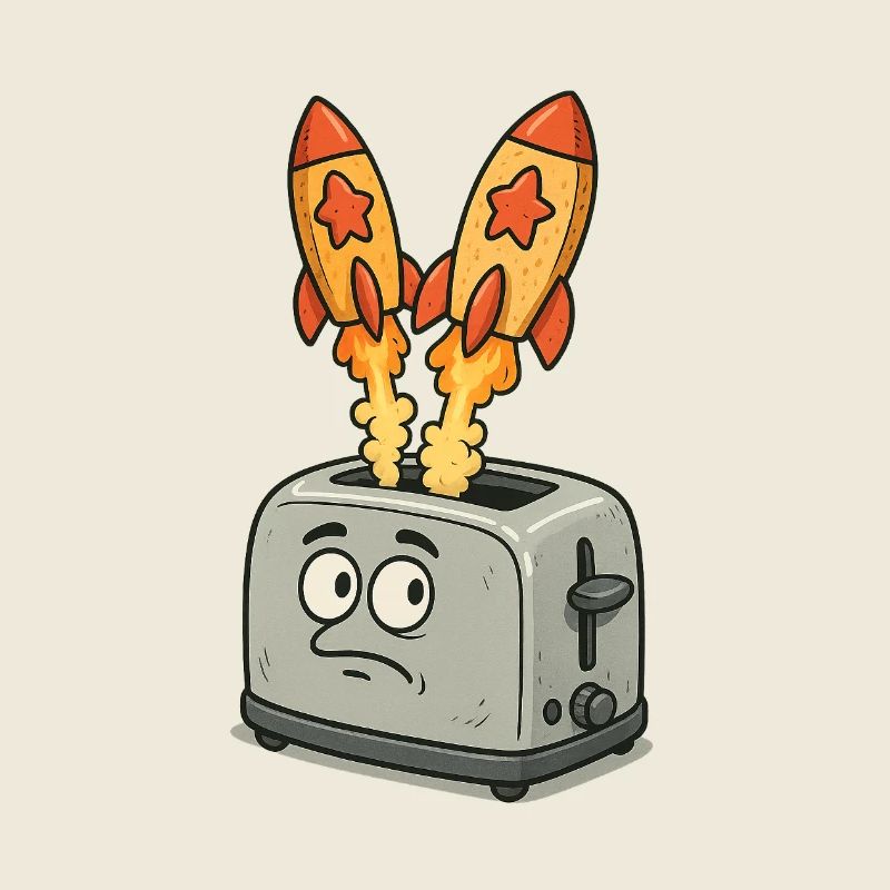 Des fusées spatiales dans le grille-pain