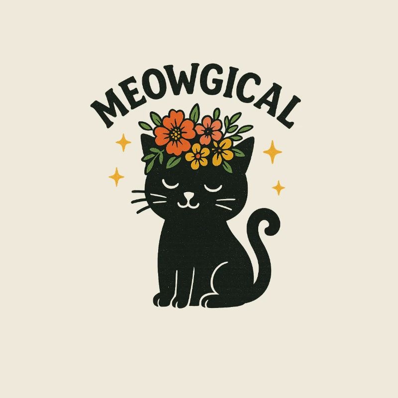 Magical Cute Cat Design - Meowgical