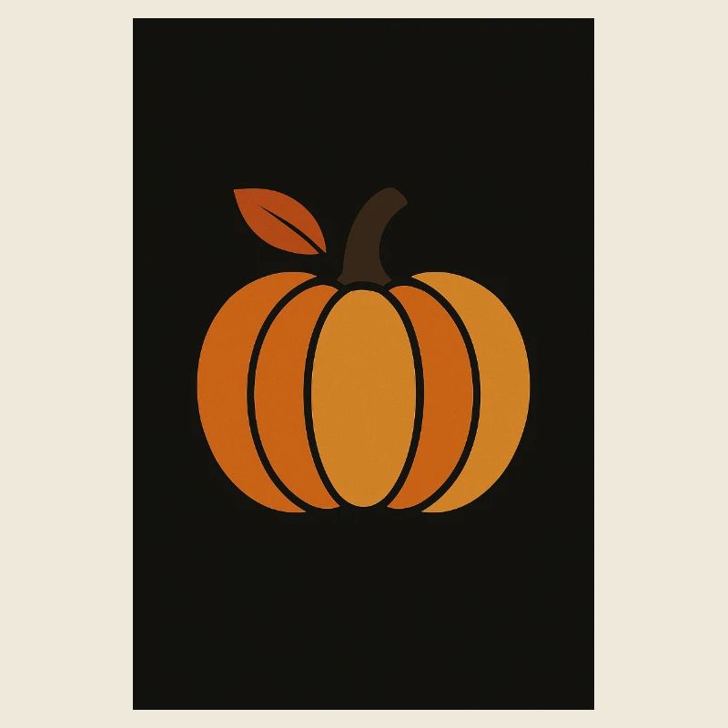 Kürbis Flamme Herbstdesign
