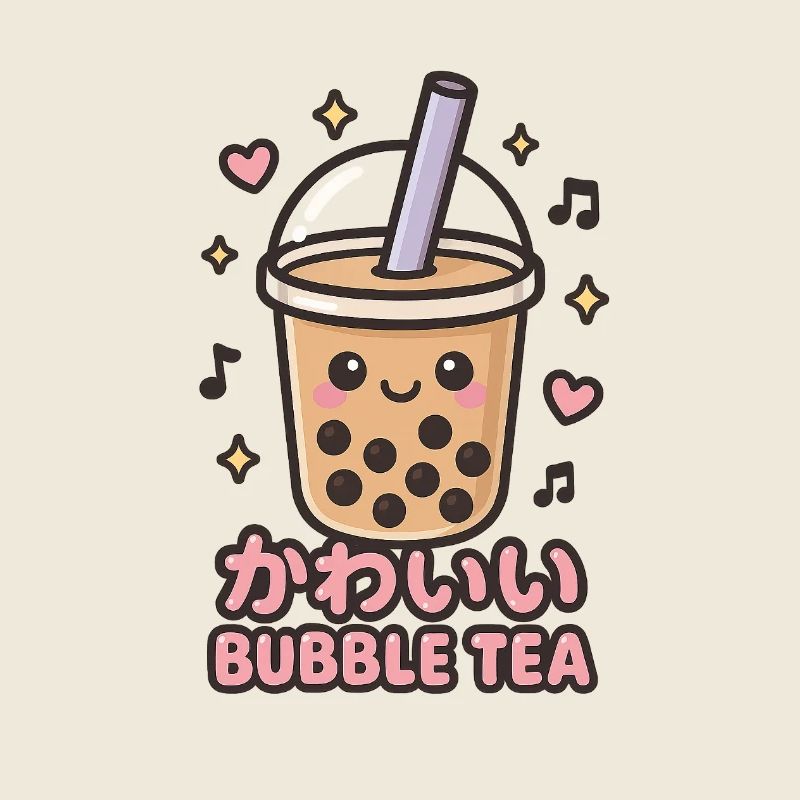 Kawaii Bubble Tea Sticker