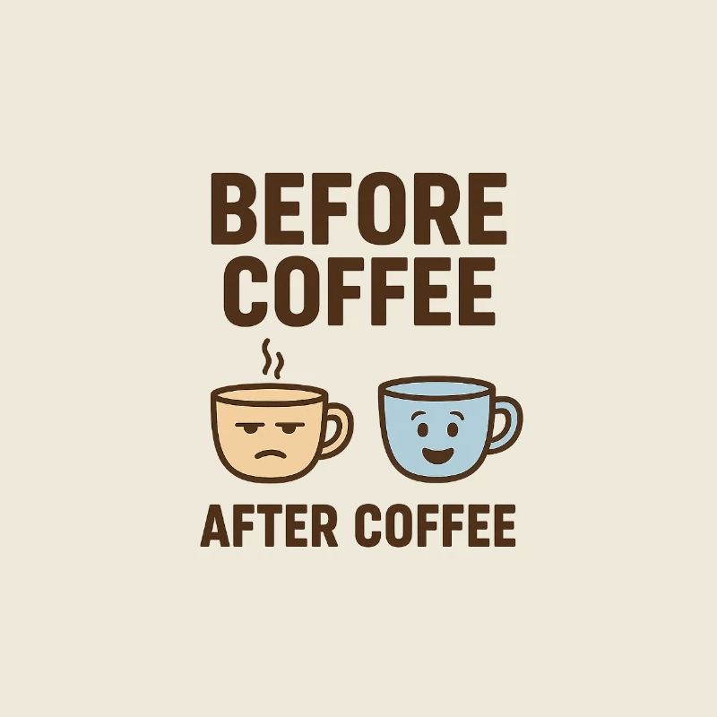 before coffee after coffee