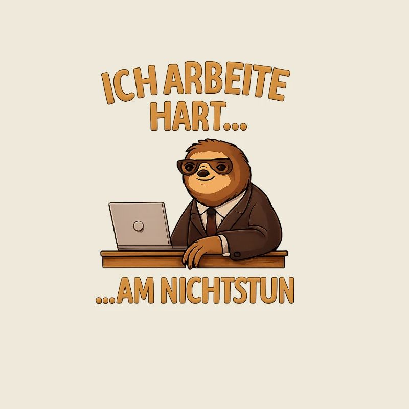 Ich arbeite hart... am Nichtstun