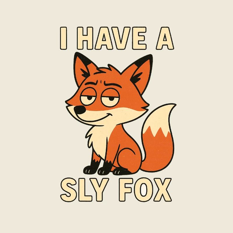Schlauer Fuchs Cartoon, Sly Fox – Lustiger frecher