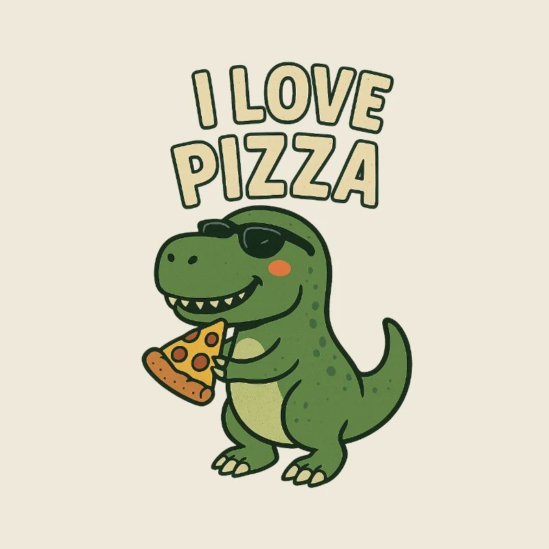 I Love Pizza Dino