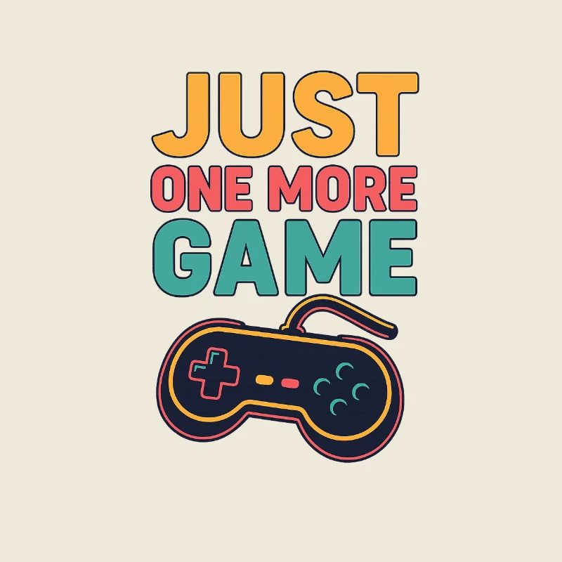 Just One More Game Retro Tee