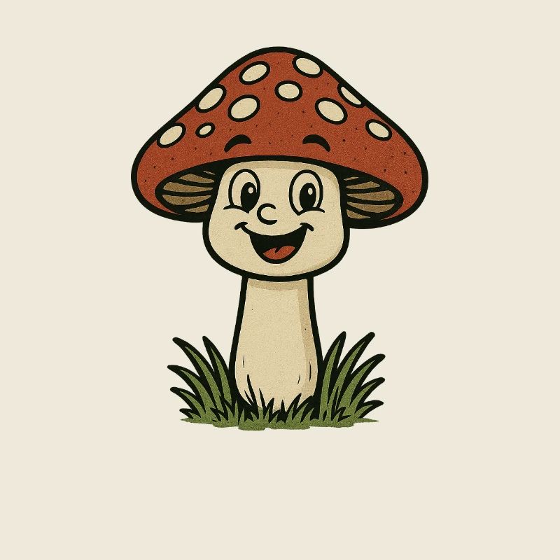 Funny Toadstool Cartoon
